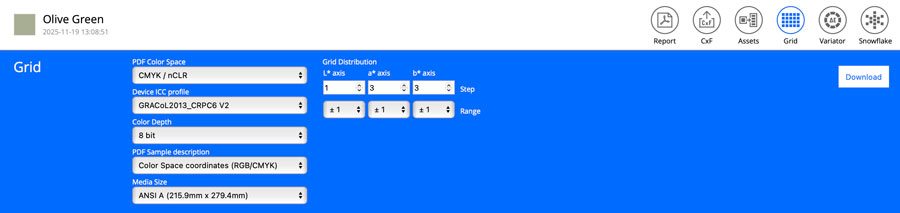 CMYK settings